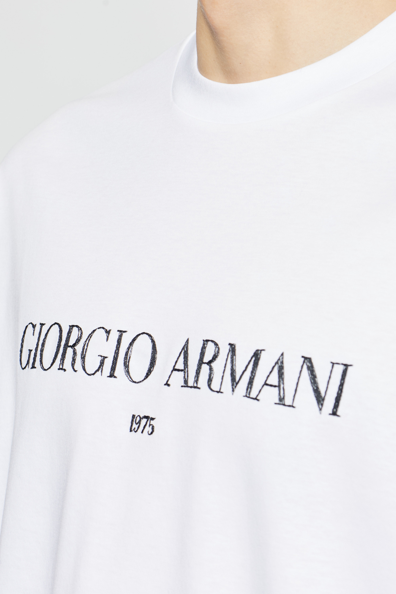 Giorgio Armani T-shirt with logo | Men's | Vitkac